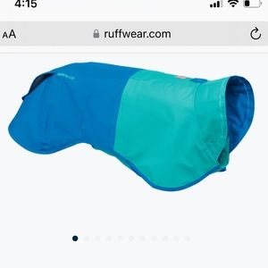 Ruffwear sun shower dog raincoat size L light blue